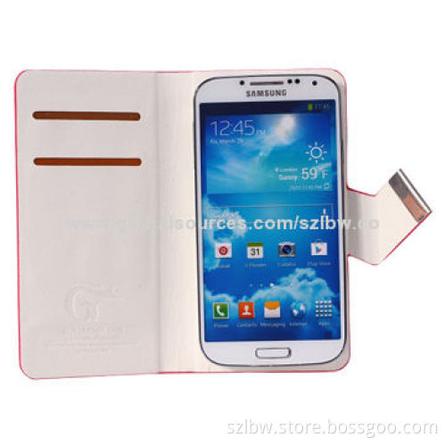 Book style leather cases for Samsung mobile phone